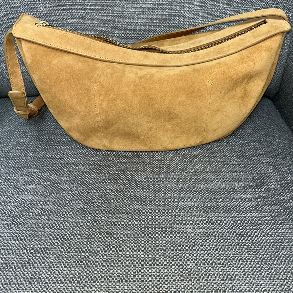 Mansur Gavriel Moon Large Suede Sling Bag - Picture 2 of 4